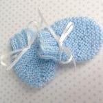 Adele Hand Knitted Baby Scratch Mitts - Winter..