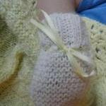 Adele Hand Knitted Baby Scratch Mitts - Winter..