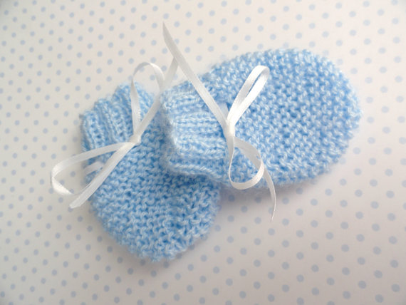 Adele Hand Knitted Baby Scratch Mitts - Winter Mittens For Newborn. 6 Colors Available